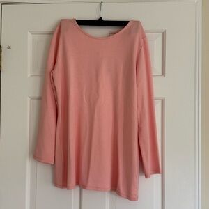 Gibson Peach Long Sleeve Top